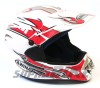 Kask enduro Awina TN-8686-30 czerwony graffiti M