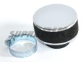 Filtr powietrza 32mm cylindryczny chrom gąbka