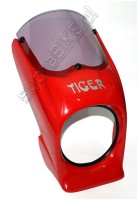 Owiewka lampy SIMSON czerwona /Tiger/